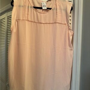 Loft Women's Pink Sleeveless Top